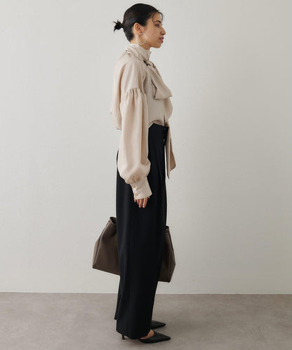 絲滑蝴蝶結領襯衫