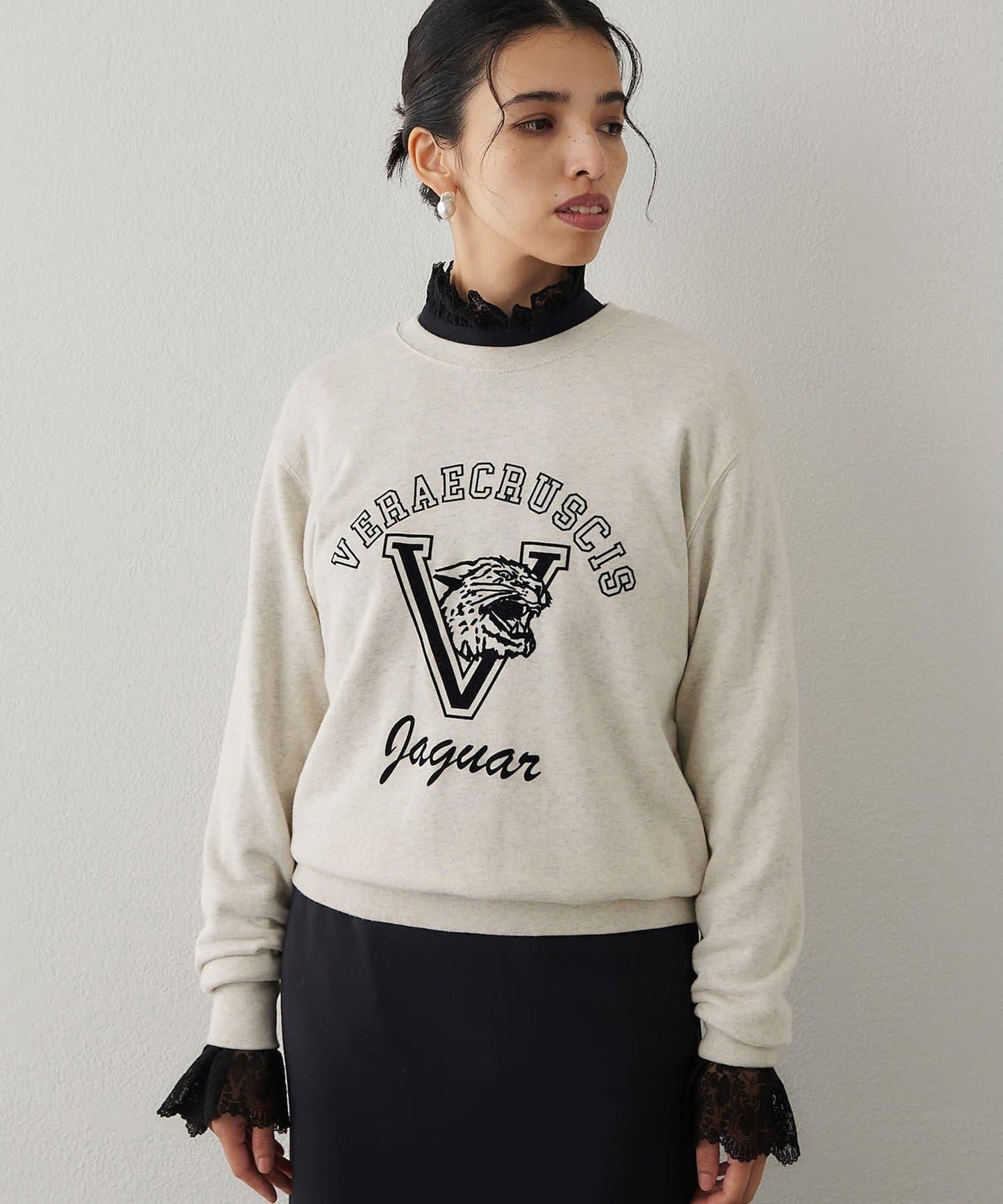 標誌植絨衛衣布