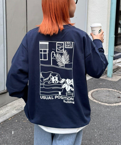 【男女同款】DOGS刺繡標誌印花衛衣