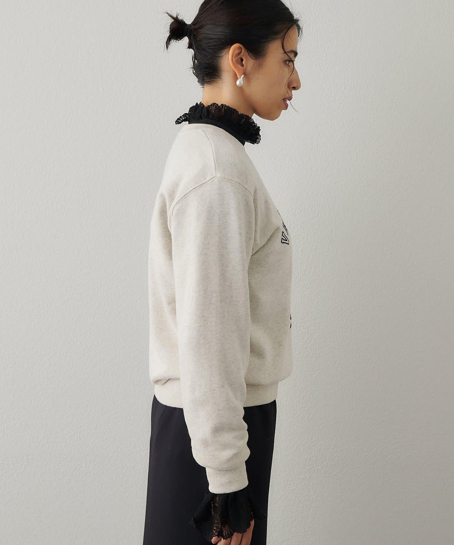 標誌植絨衛衣布