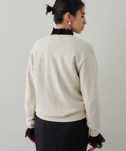 標誌植絨衛衣布