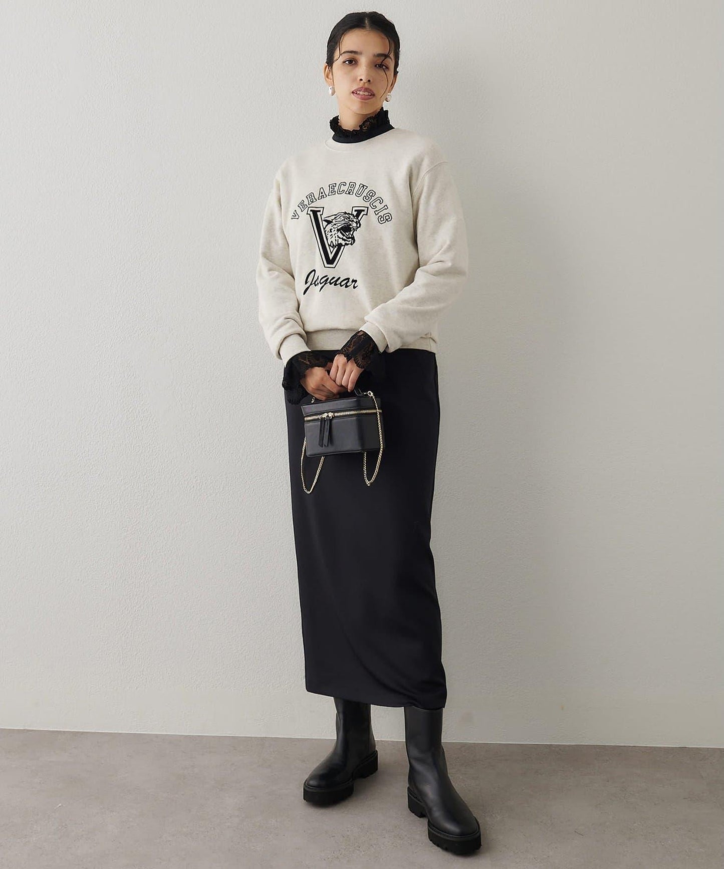 標誌植絨衛衣布