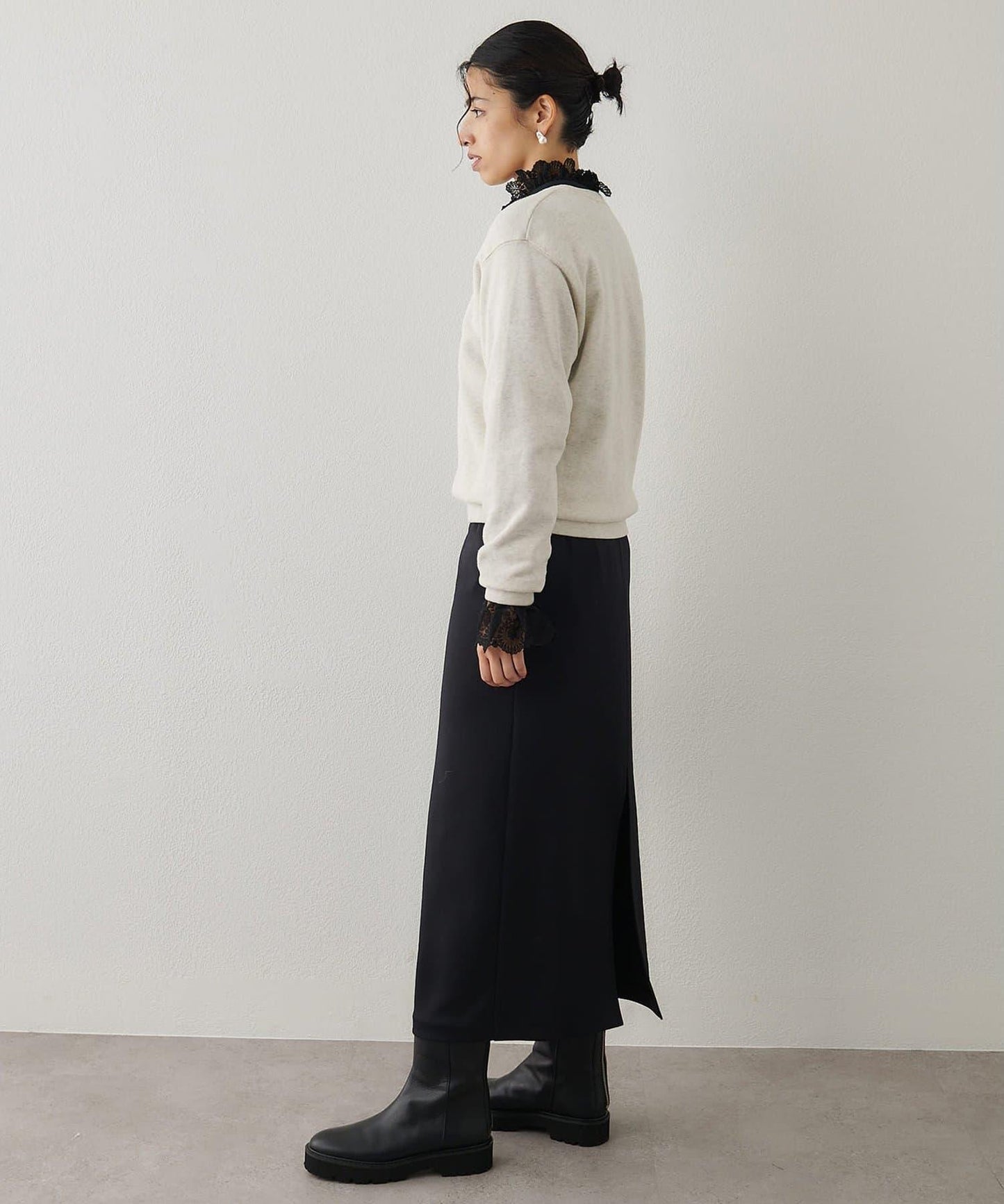 標誌植絨衛衣布