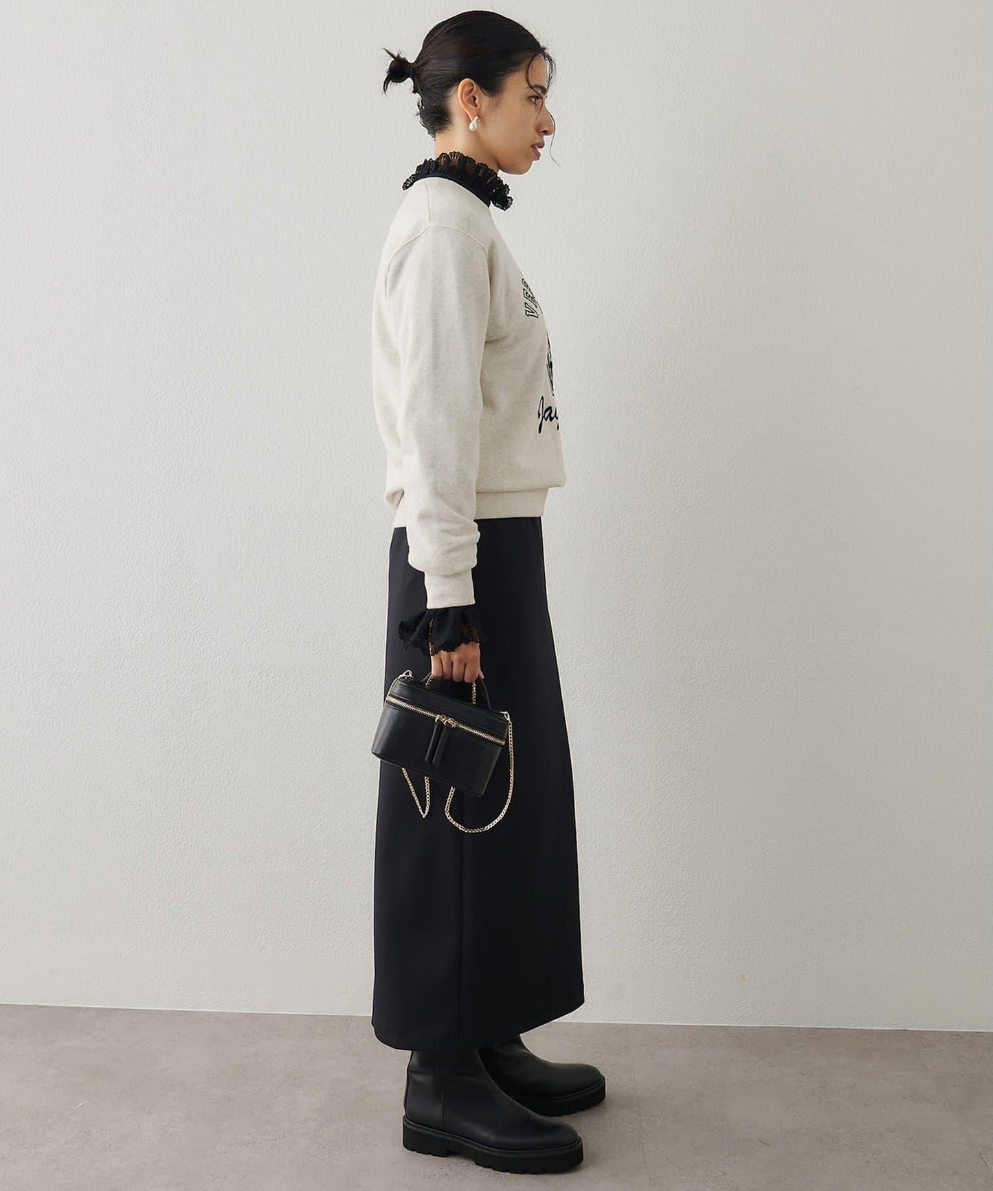 標誌植絨衛衣布