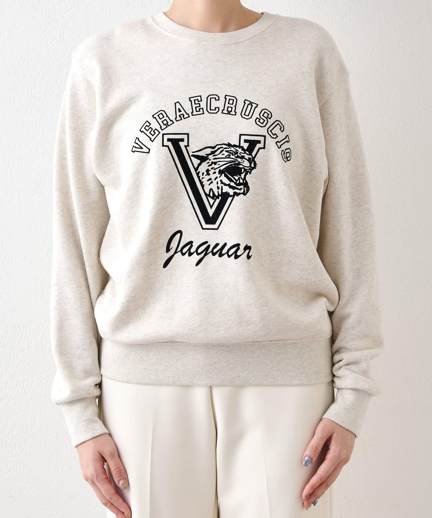 標誌植絨衛衣布