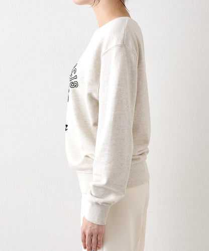 標誌植絨衛衣布