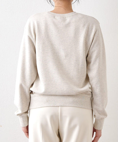 標誌植絨衛衣布