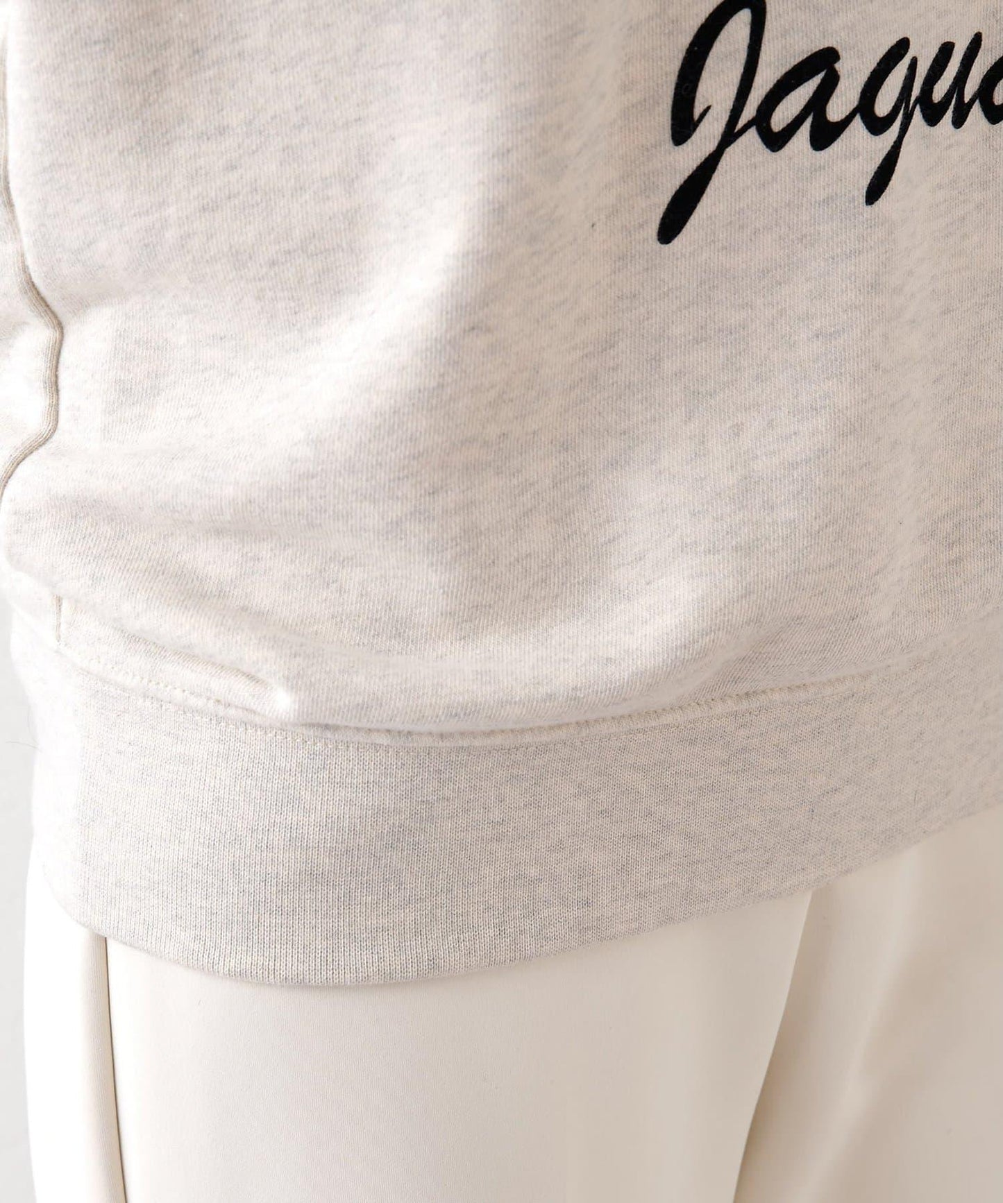 標誌植絨衛衣布