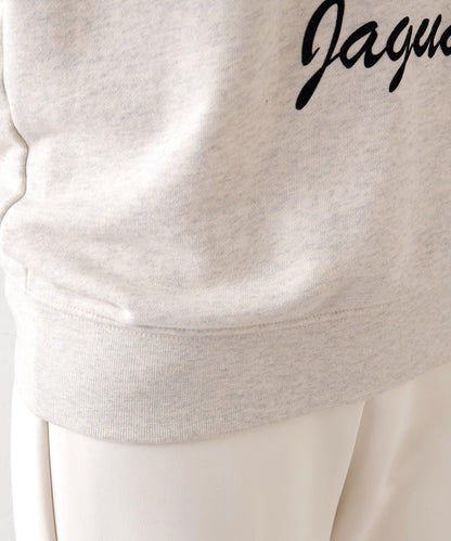 標誌植絨衛衣布