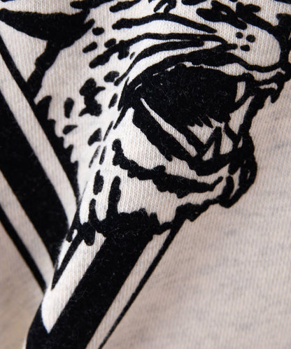 標誌植絨衛衣布