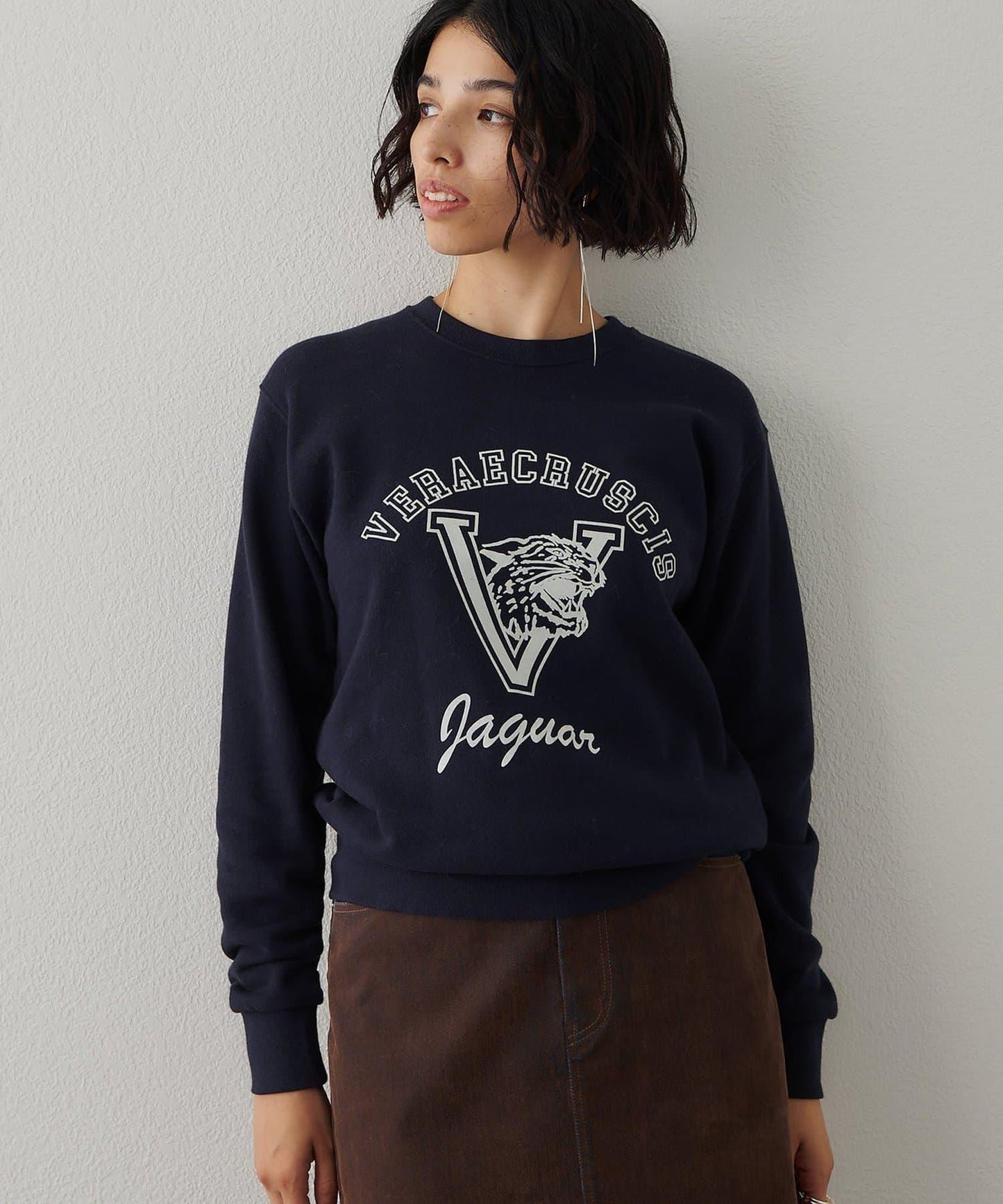 標誌植絨衛衣布