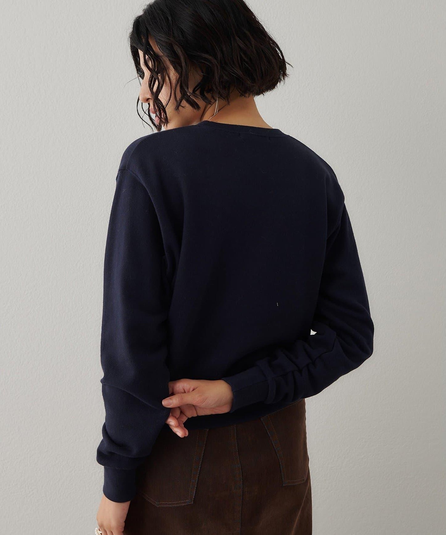 標誌植絨衛衣布