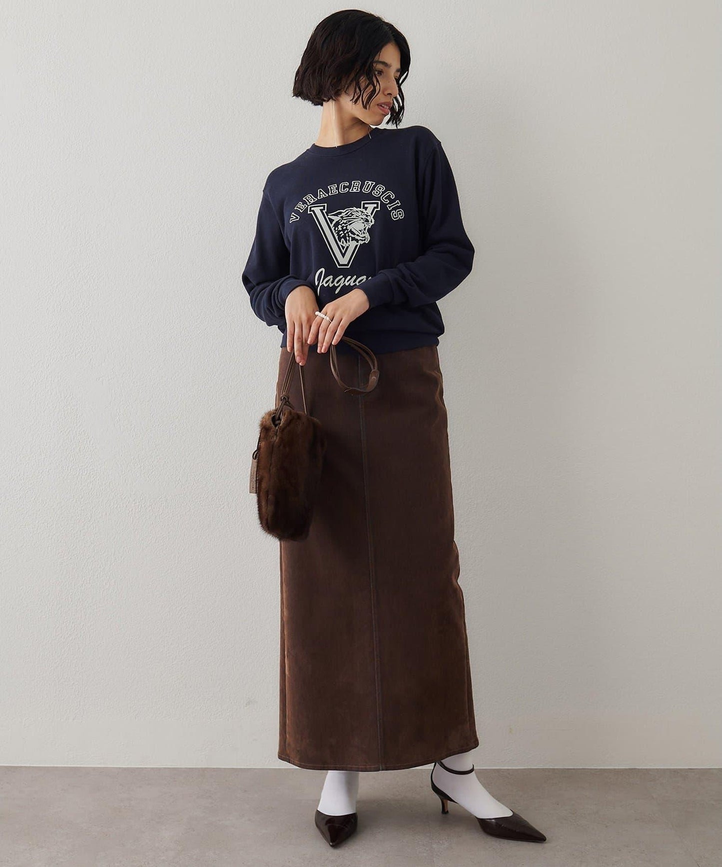 標誌植絨衛衣布