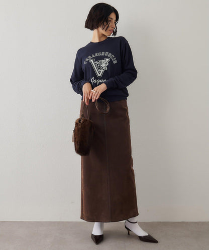 標誌植絨衛衣布