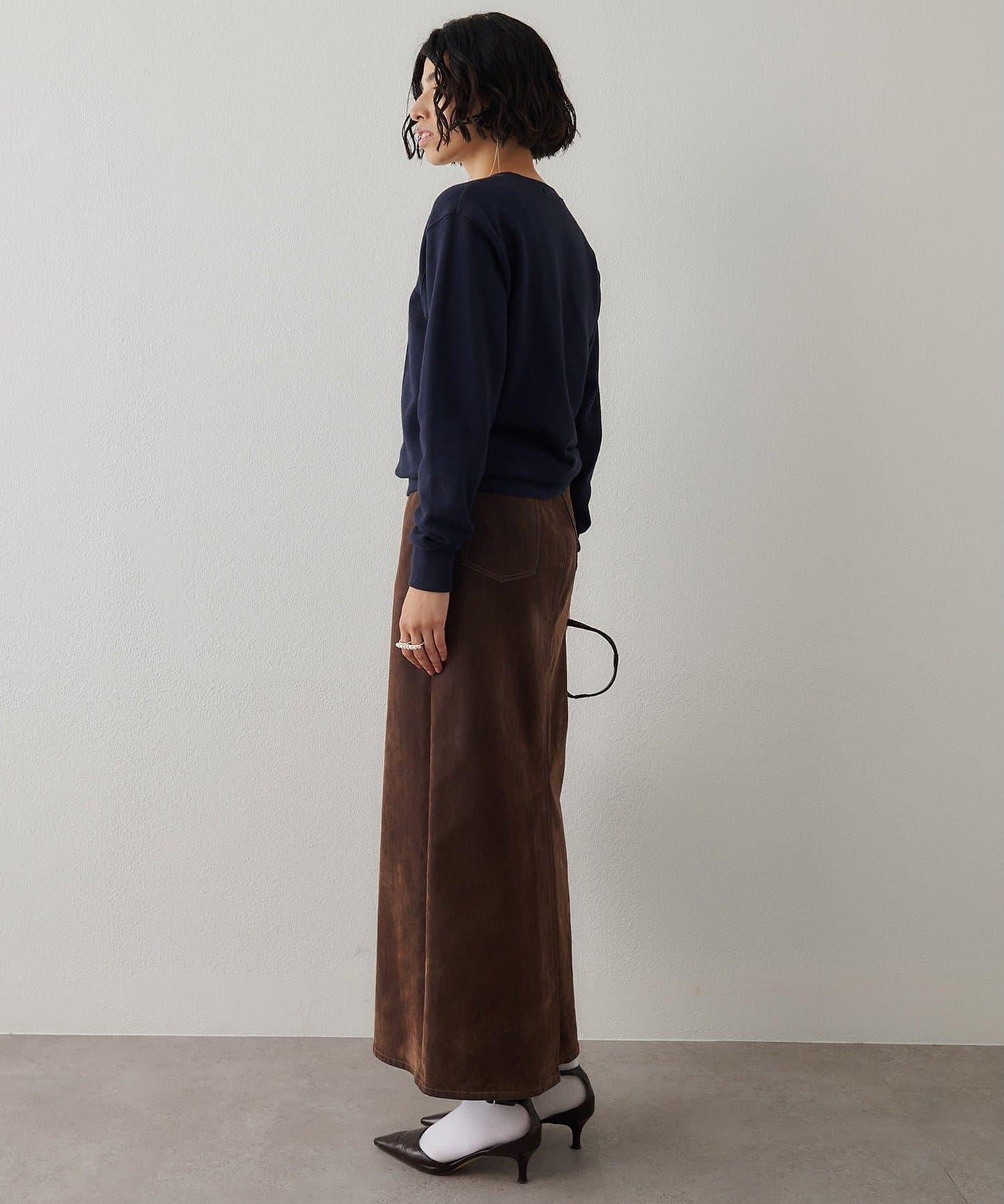 標誌植絨衛衣布