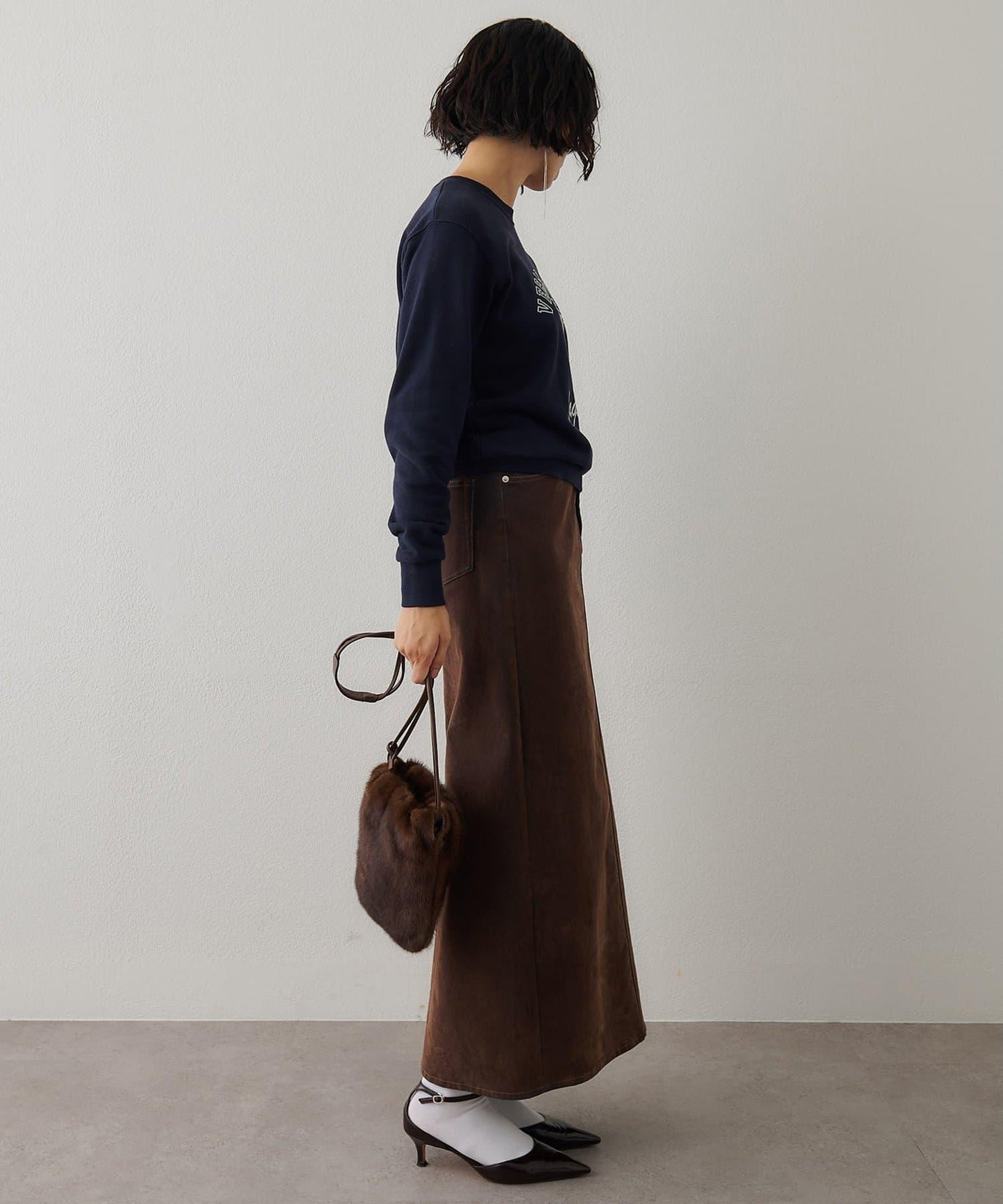 標誌植絨衛衣布