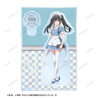 《我的青春戀愛物語果然有問題》新繪插畫 雪之下雪乃 美式餐廳ver. 附配件大號亞克力立牌