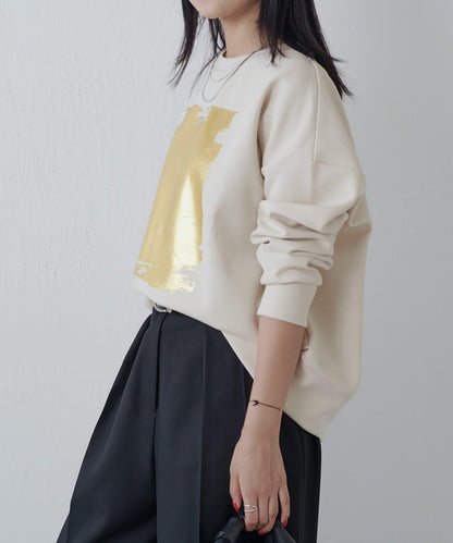 金箔印花加厚衛衣