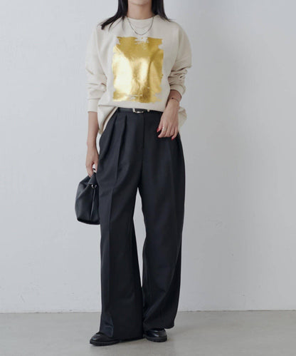 金箔印花加厚衛衣