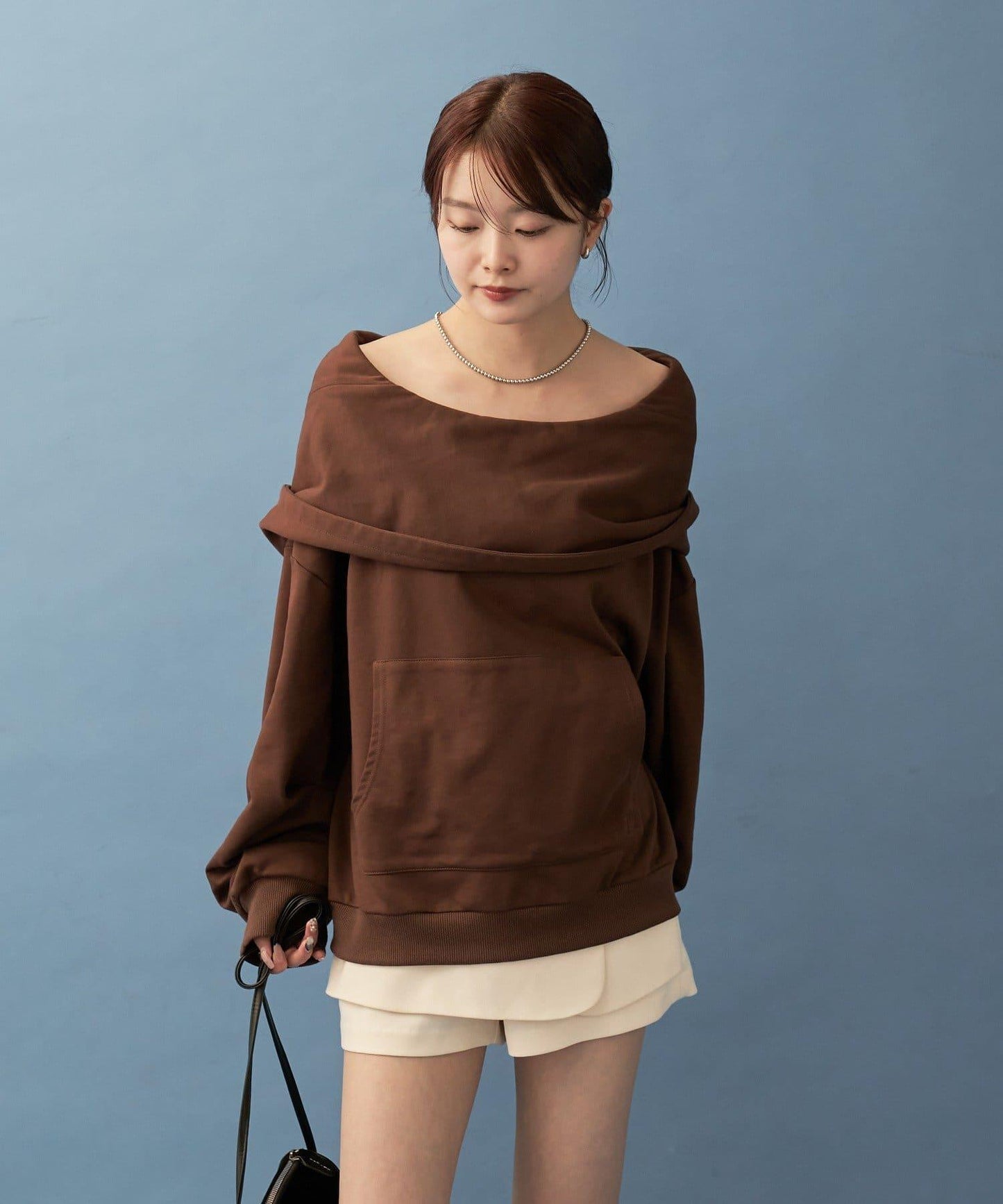 【mystic】連帽一字肩衛衣