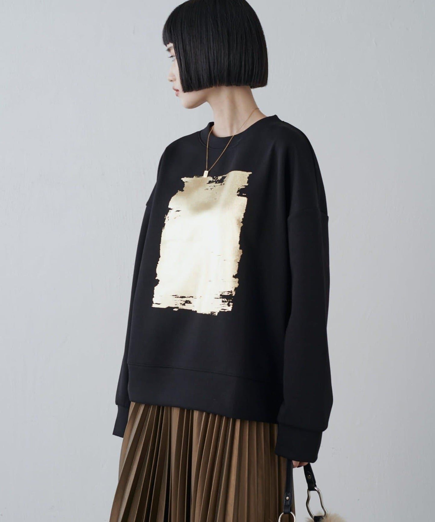 金箔印花加厚衛衣