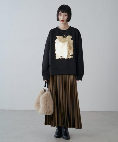 金箔印花加厚衛衣