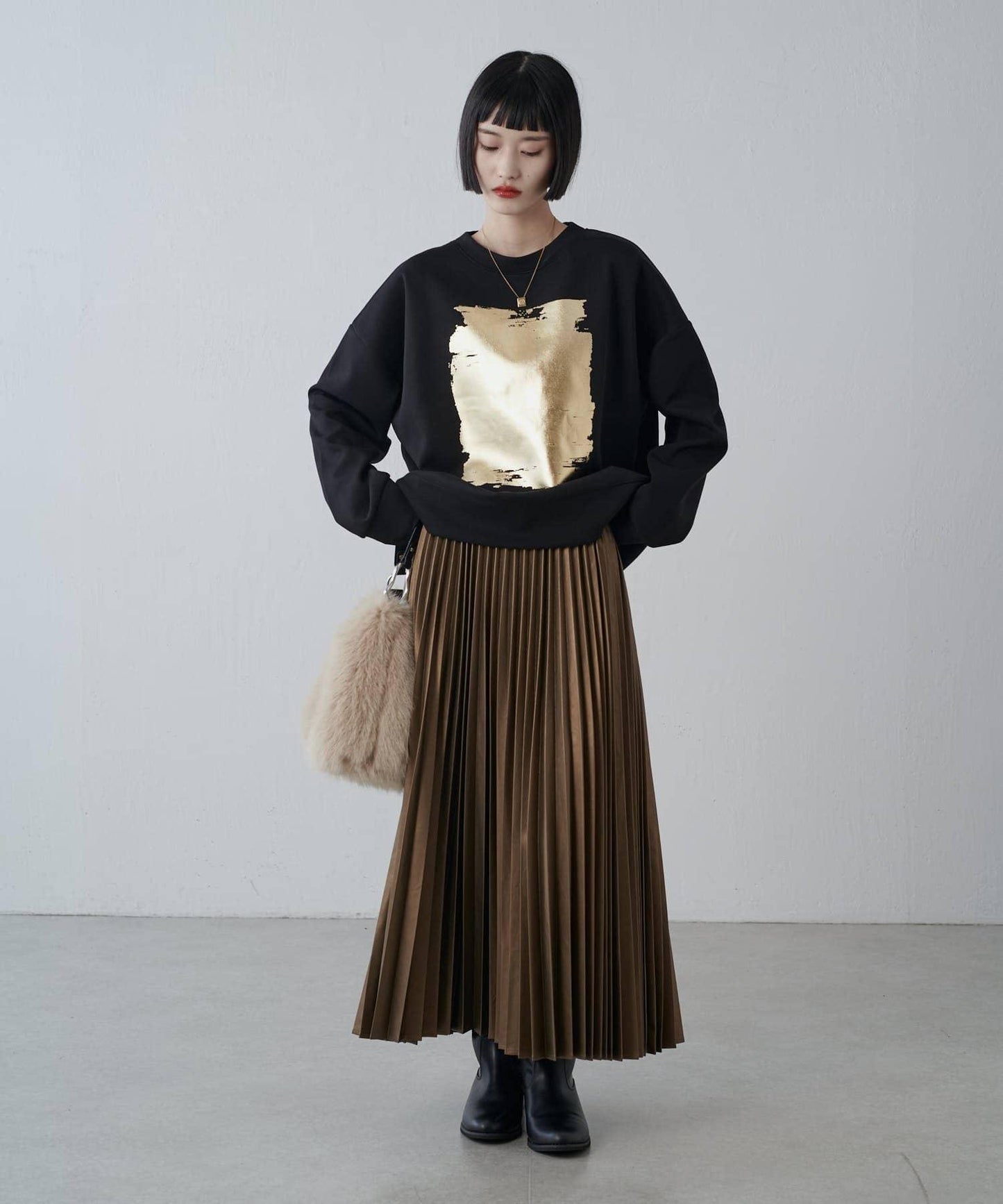 金箔印花加厚衛衣