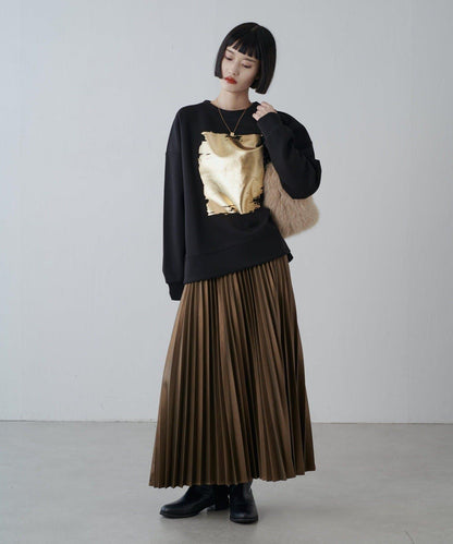 金箔印花加厚衛衣