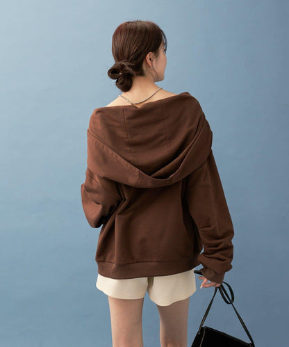 【mystic】連帽一字肩衛衣