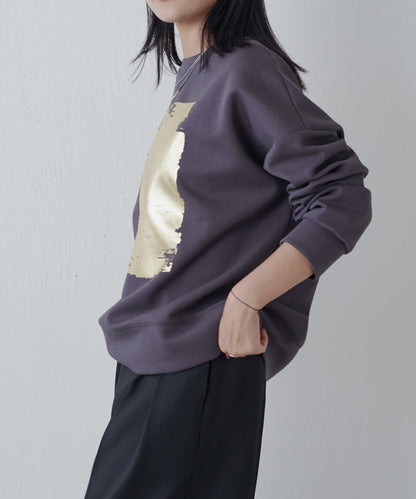 金箔印花加厚衛衣