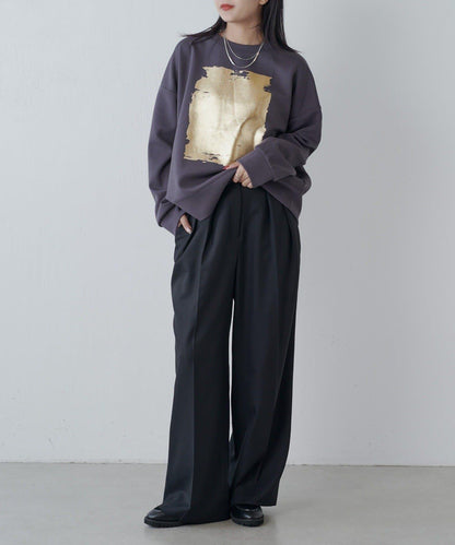 金箔印花加厚衛衣