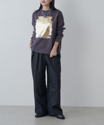 金箔印花加厚衛衣