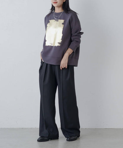 金箔印花加厚衛衣