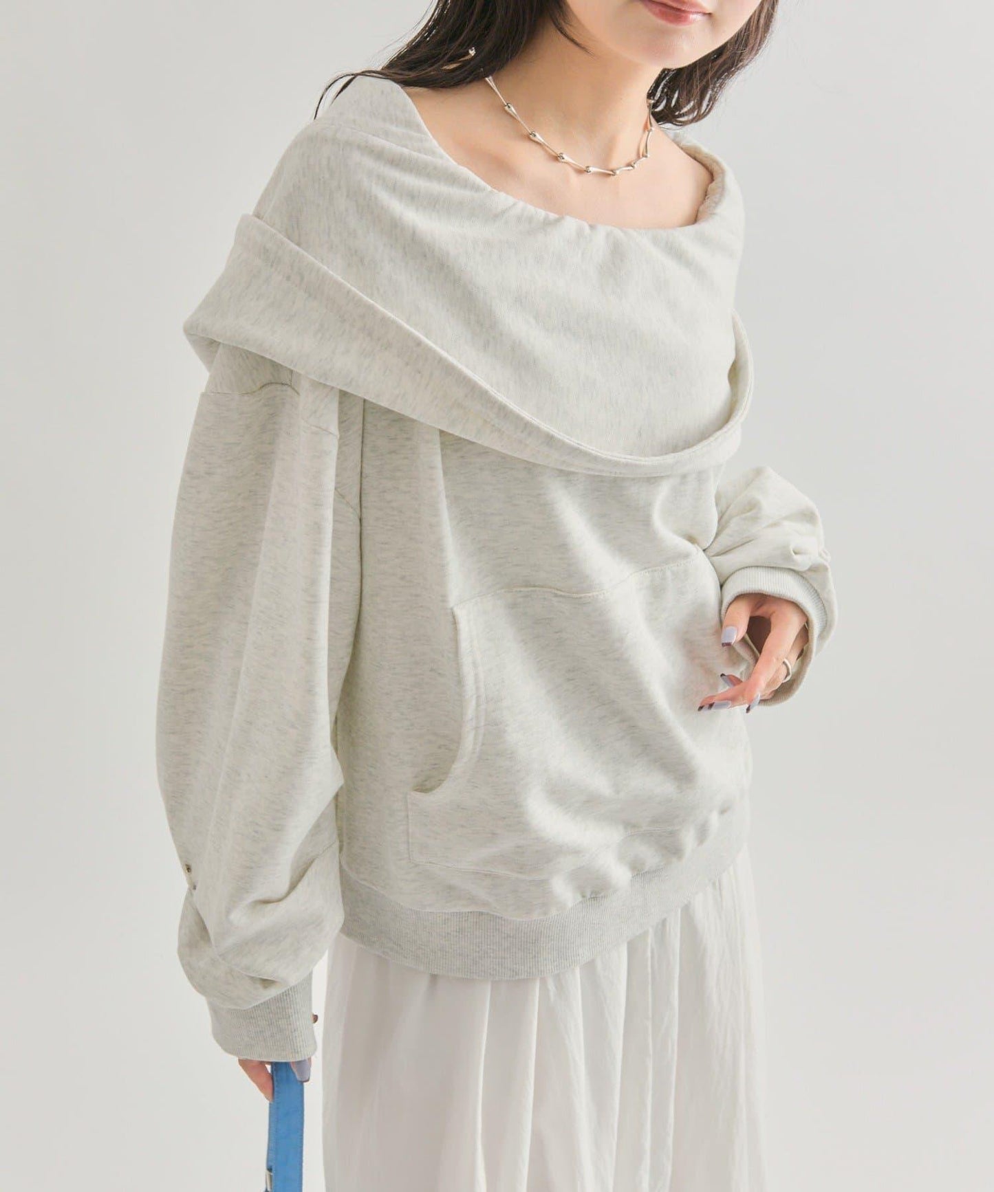 【mystic】連帽一字肩衛衣