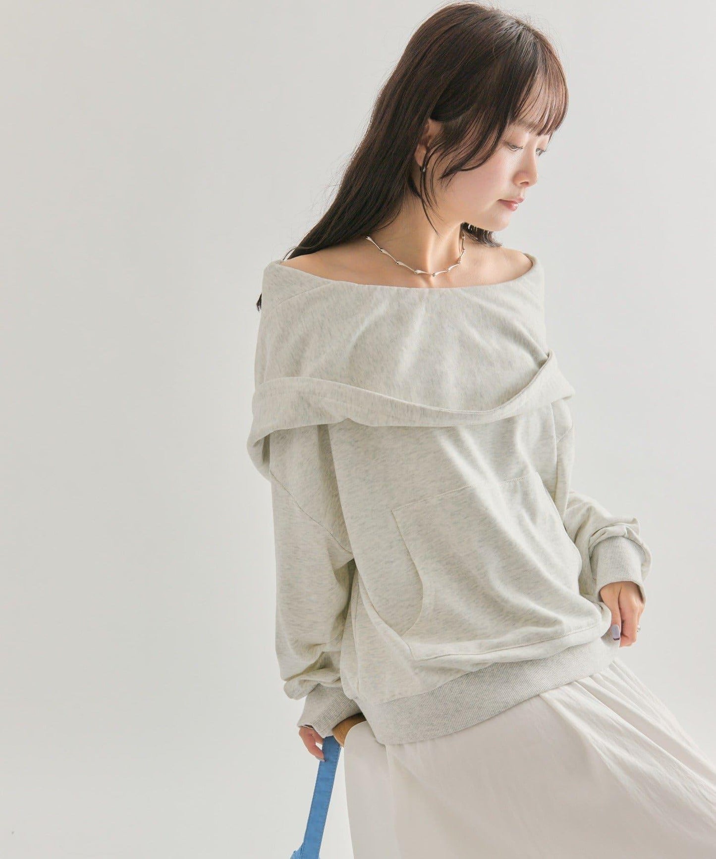 【mystic】連帽一字肩衛衣