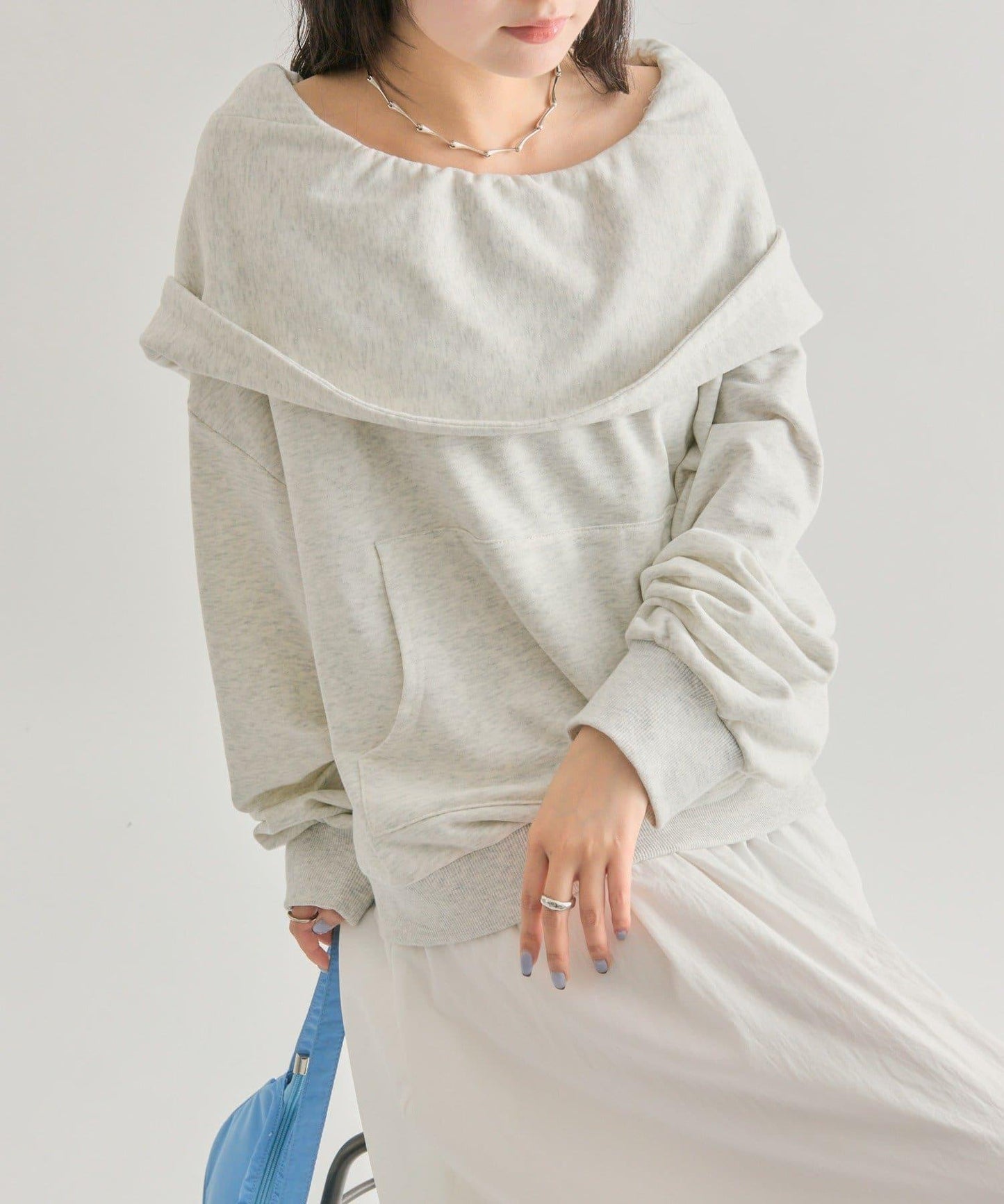 【mystic】連帽一字肩衛衣