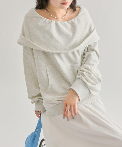 【mystic】連帽一字肩衛衣