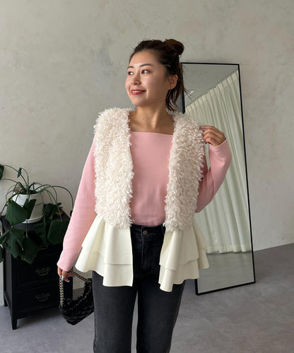 【MOMO】方領長袖T恤