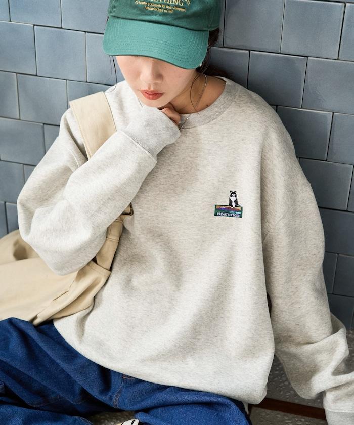 FREAK'S STORE OUTDOORS 動物刺繡點綴衛衣