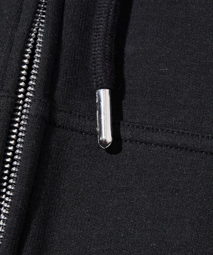 寬鬆版型粘合拉鍊連帽衛衣