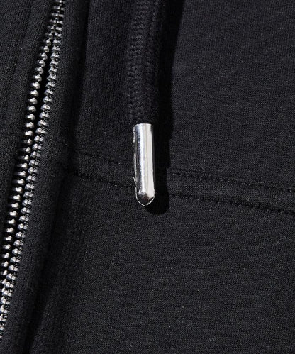 寬鬆版型粘合拉鍊連帽衛衣