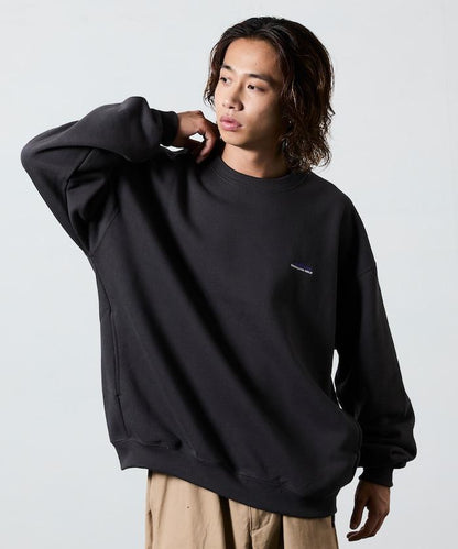 THOUSAND MILE×FREAK'S STORE/THOUSAND MILE特別款寬鬆版型單點刺繡圓領衛衣