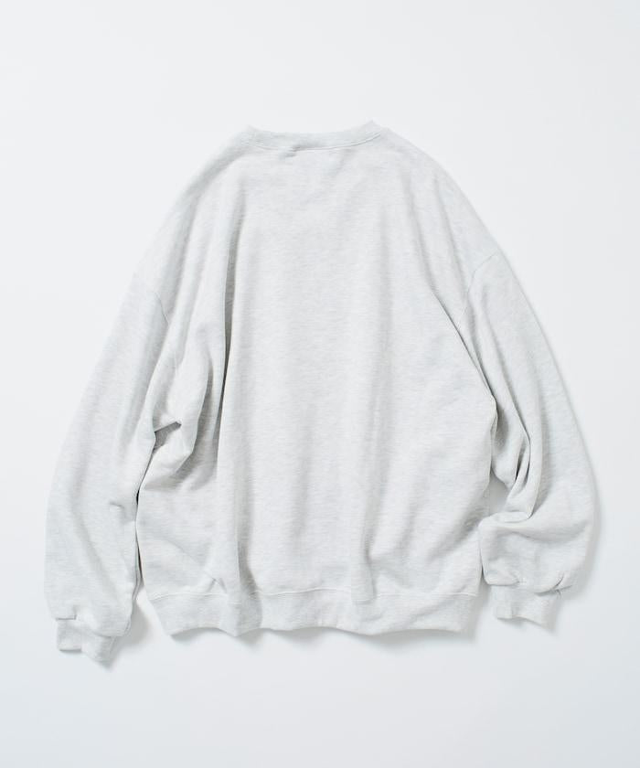 THOUSAND MILE×FREAK'S STORE/THOUSAND MILE特別款寬鬆版型單點刺繡圓領衛衣
