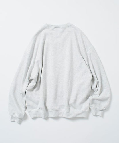 THOUSAND MILE×FREAK'S STORE/THOUSAND MILE特別款寬鬆版型單點刺繡圓領衛衣