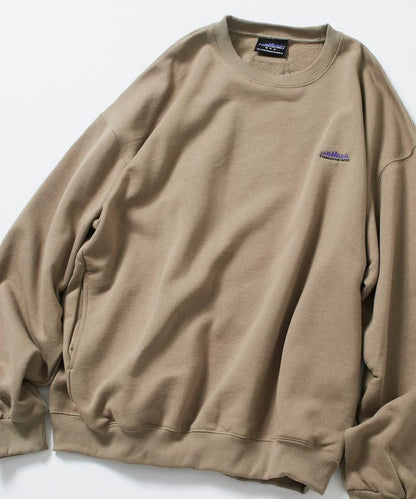 THOUSAND MILE×FREAK'S STORE/THOUSAND MILE特別款寬鬆版型單點刺繡圓領衛衣
