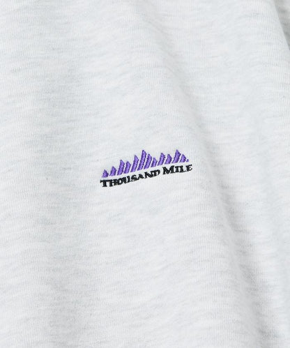 THOUSAND MILE×FREAK'S STORE/THOUSAND MILE特別款寬鬆版型單點刺繡圓領衛衣