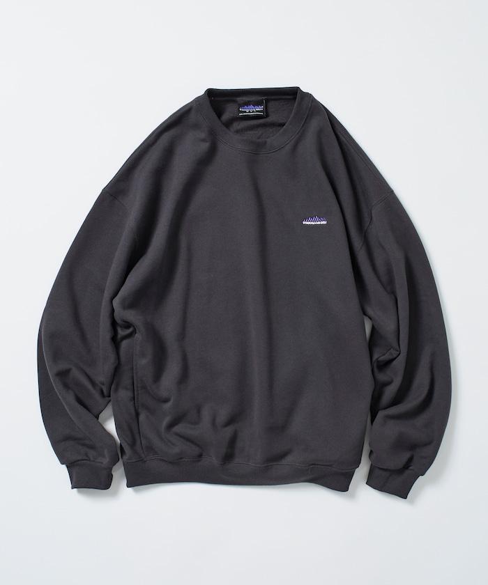 THOUSAND MILE×FREAK'S STORE/THOUSAND MILE特別款寬鬆版型單點刺繡圓領衛衣