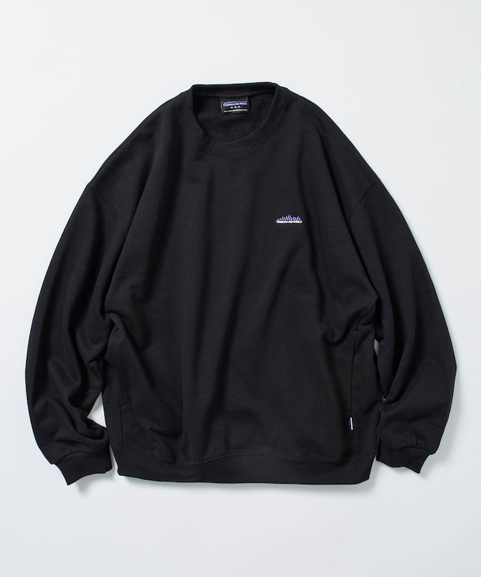 THOUSAND MILE×FREAK'S STORE/THOUSAND MILE特別款寬鬆版型單點刺繡圓領衛衣