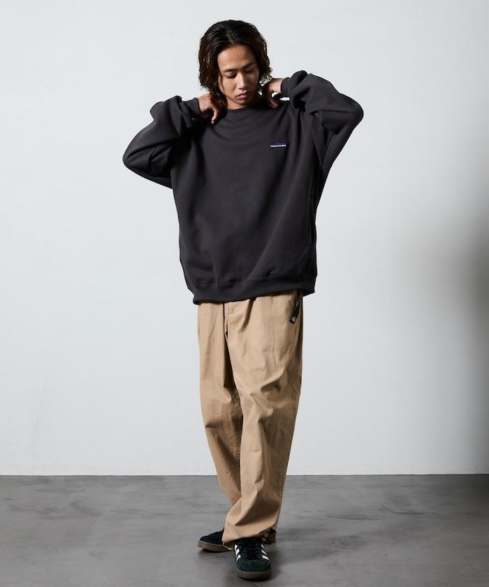 THOUSAND MILE×FREAK'S STORE/THOUSAND MILE特別款寬鬆版型單點刺繡圓領衛衣