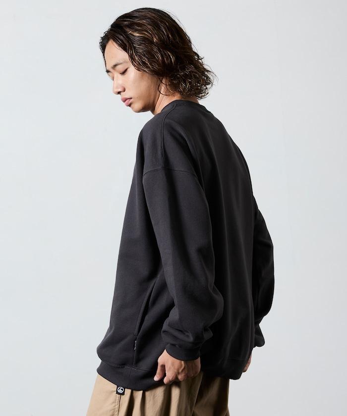 THOUSAND MILE×FREAK'S STORE/THOUSAND MILE特別款寬鬆版型單點刺繡圓領衛衣